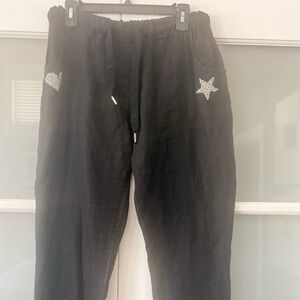 Linen Drawstring Pant